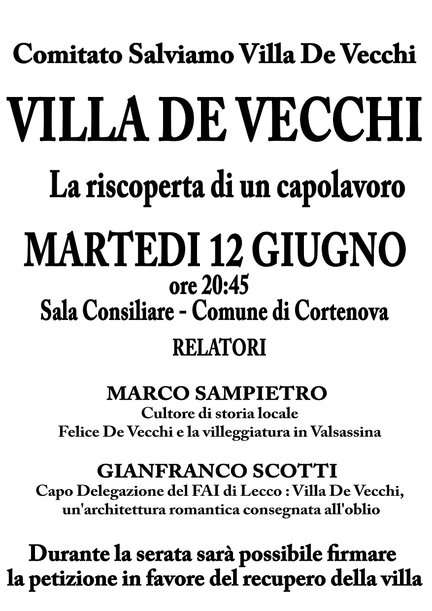 villa de vecchi meeting